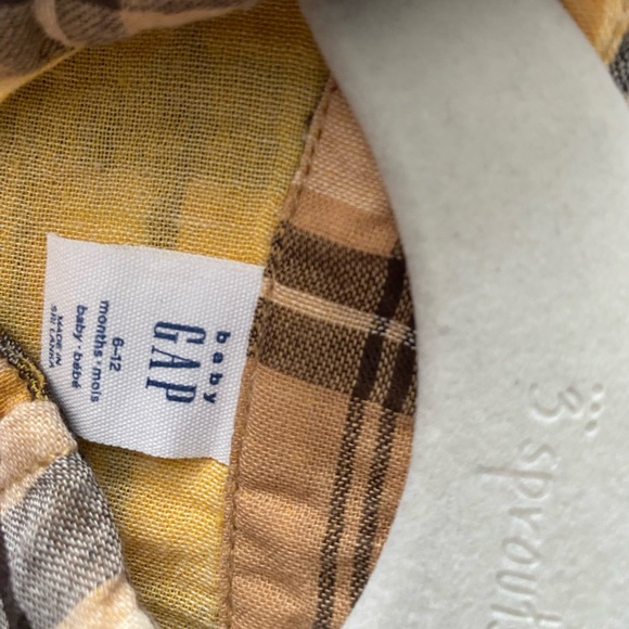 ⚫️ Baby gap ⚫️ Oxford button-up bodysuit - 6-12 months - Picture 3 of 4